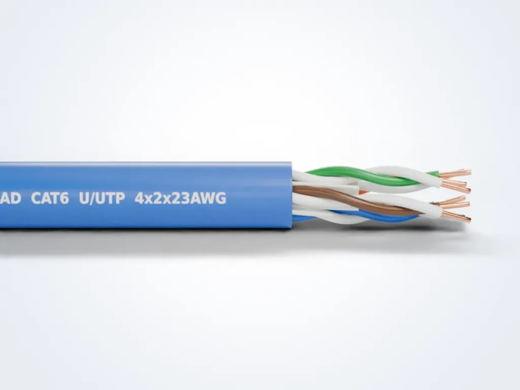 ساختار لایه‌به‌لایه کابل شبکه CAT6