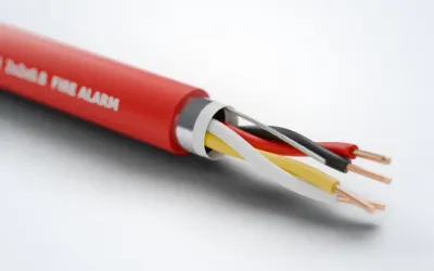 کابل اعلام حریق JE-H(St)H خراسان افشار نژاد با لایه‌های بازشده