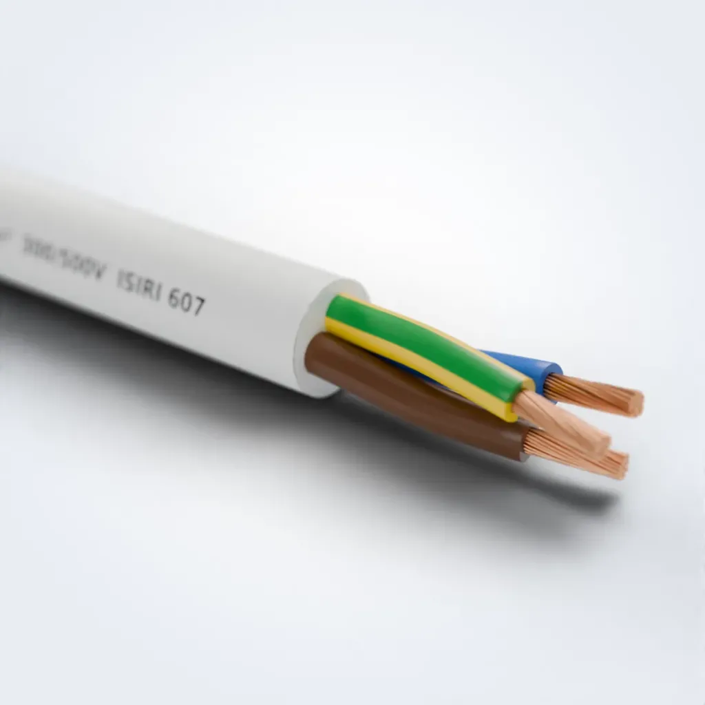 کابل افشان H05VV-F خراسان افشار نژاد با لایه‌های بازشده
