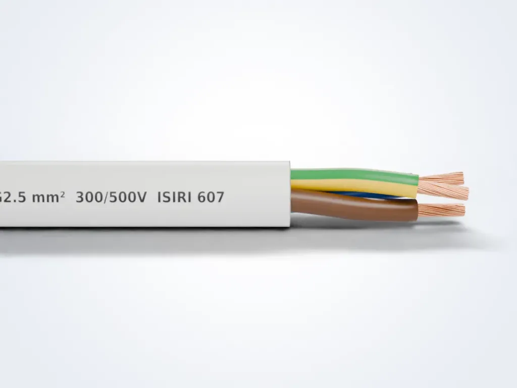 ساختار لایه‌به‌لایه کابل افشان H05VV-F
