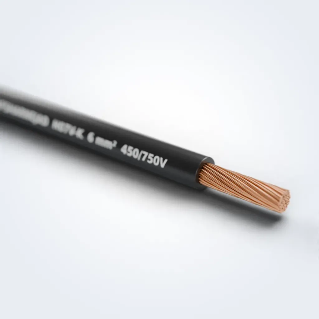 سیم افشان H07V-K خراسان افشار نژاد با لایه‌های بازشده