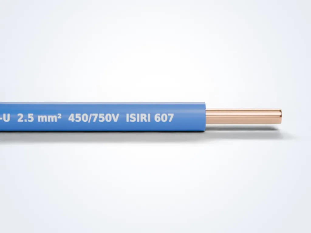 ساختار لایه‌به‌لایه سیم مفتولی H07V-U