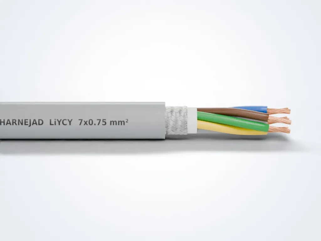 ساختار لایه‌به‌لایه کابل ابزار دقیق LiYCY
