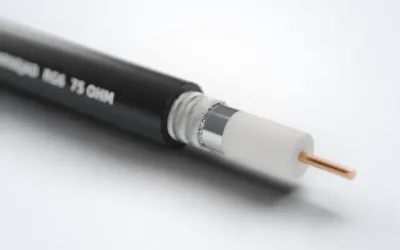 کابل کواکسیال RG6 خراسان افشار نژاد با لایه‌های بازشده