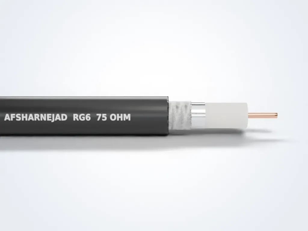 ساختار لایه‌به‌لایه کابل کواکسیال RG6