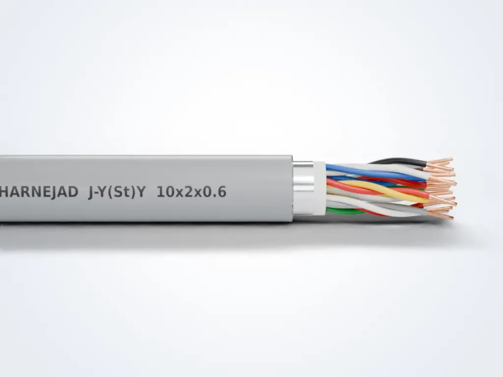 ساختار لایه‌به‌لایه کابل تلفن J-Y(St)Y